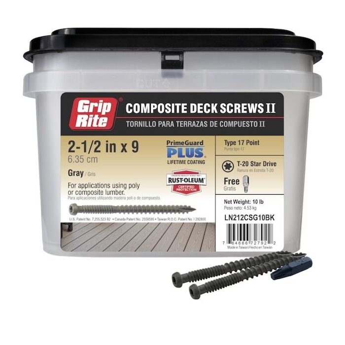 Grip-Rite #9 x 2-1/2" T20 Star Deck Screw 10 lb
