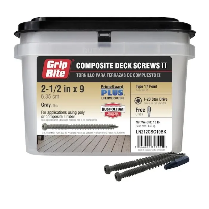 Grip-Rite #9 x 2-1/2" T20 Star Deck Screw 10 lb