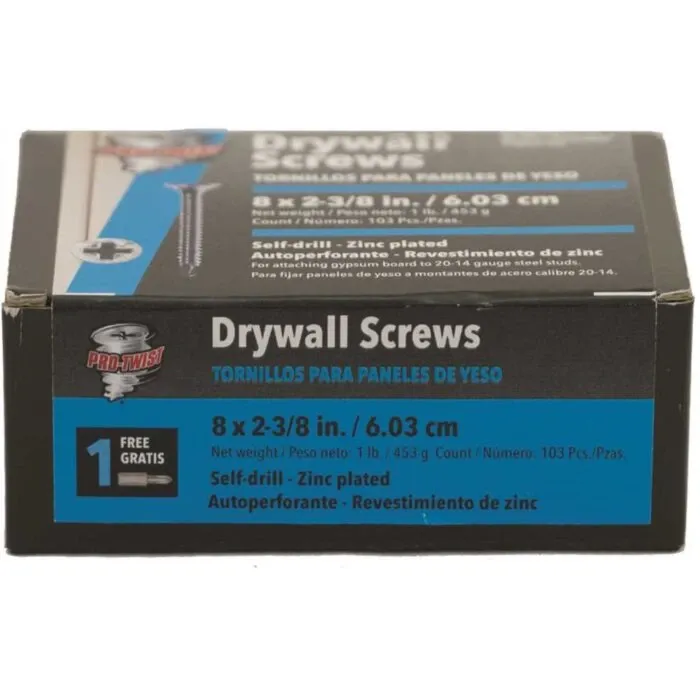 Grip-Rite #2 x 2-3/8 in Phillips Drill Tip Zinc Drywall Screw 1 lb