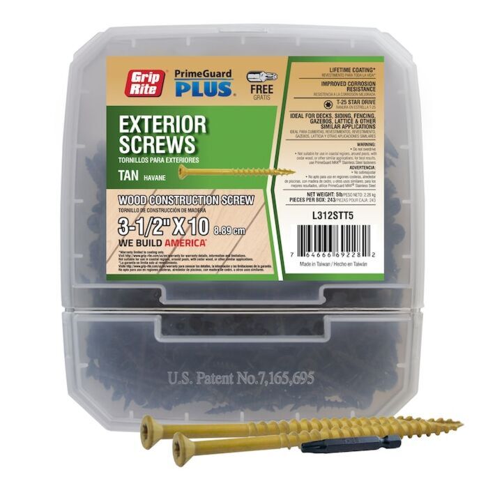 Grip-Rite #10 x 3-1/2" T25 Star Deck Screw 5 lb