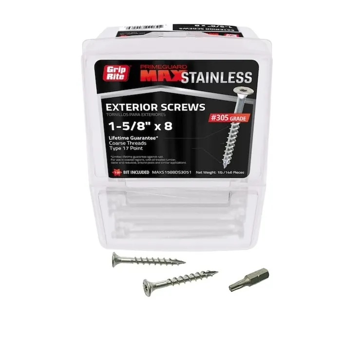 Grip-Rite #8 T20 Star 1-5/8 in Deck Screw 1 lb