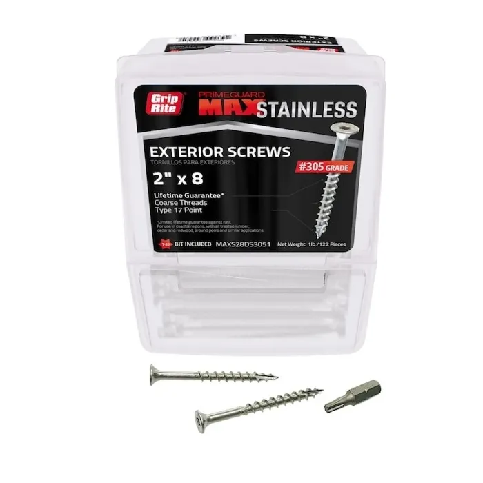 Grip-Rite #8 T20 Star 2 in Deck Screw 1 lb