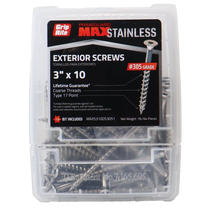 Grip-Rite T25 Star Deck Screw (1 lb) #10 x 3 in.