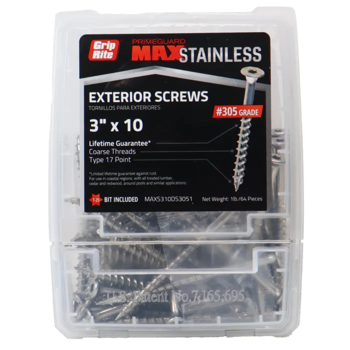 Grip-Rite T25 Star Deck Screw (1 lb) #10 x 3 in.