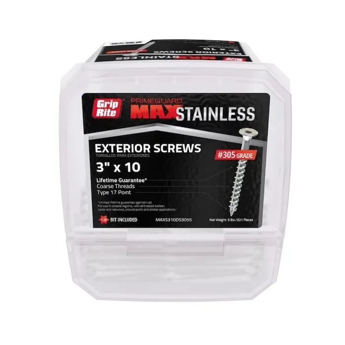 Grip-Rite #10 T25 Star 3 in Deck Screw 5 lb
