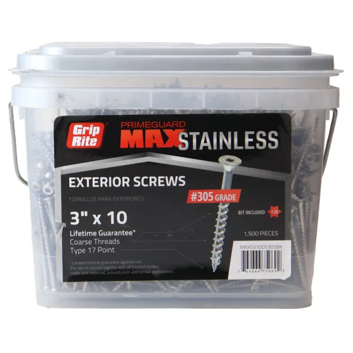 Grip-Rite T-25 Star Deck Screw (1500pk) #10 x 3 in.