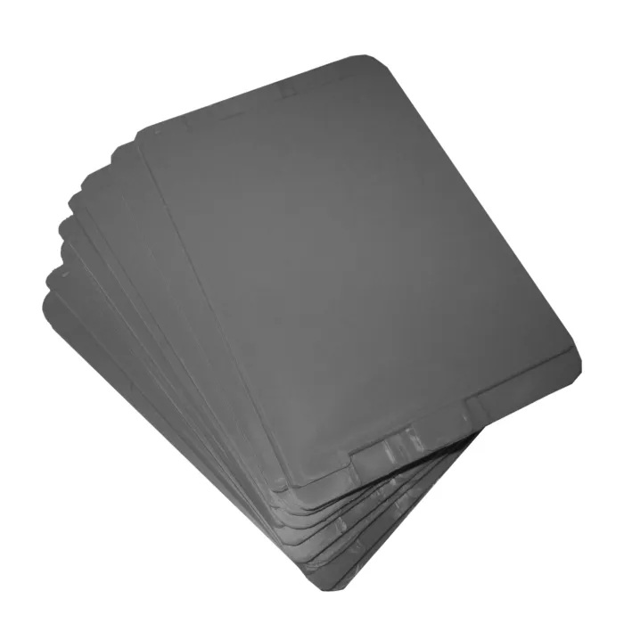 Durham Mfg 2-1/2" x 5-3/16" Gray Plastic Drawer Dividers, 12pk