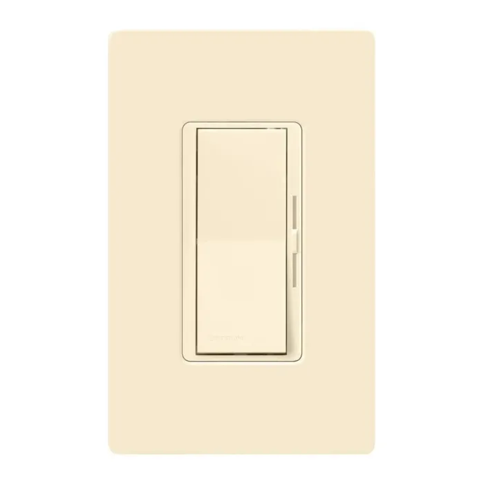 Lutron DIVA W/ FP CFL 3WAY LO LIGHT ALMOND