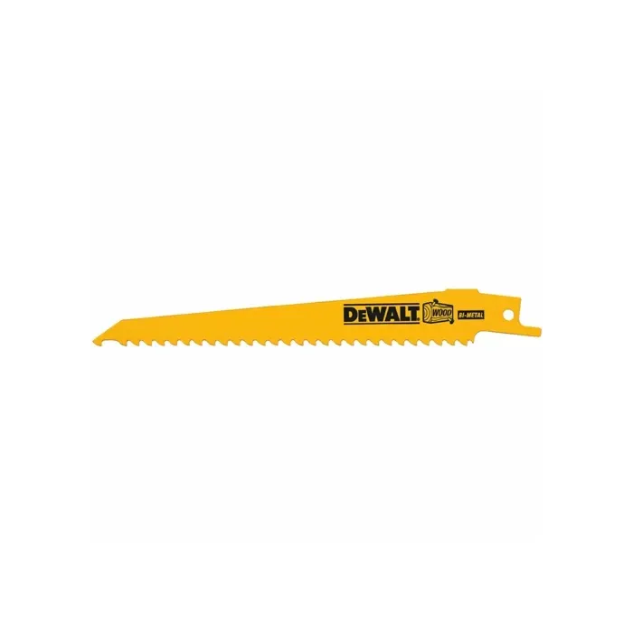 Dewalt 6 TPI Taper Back Bimetal Reciprocating Saw Blade - 9 in.