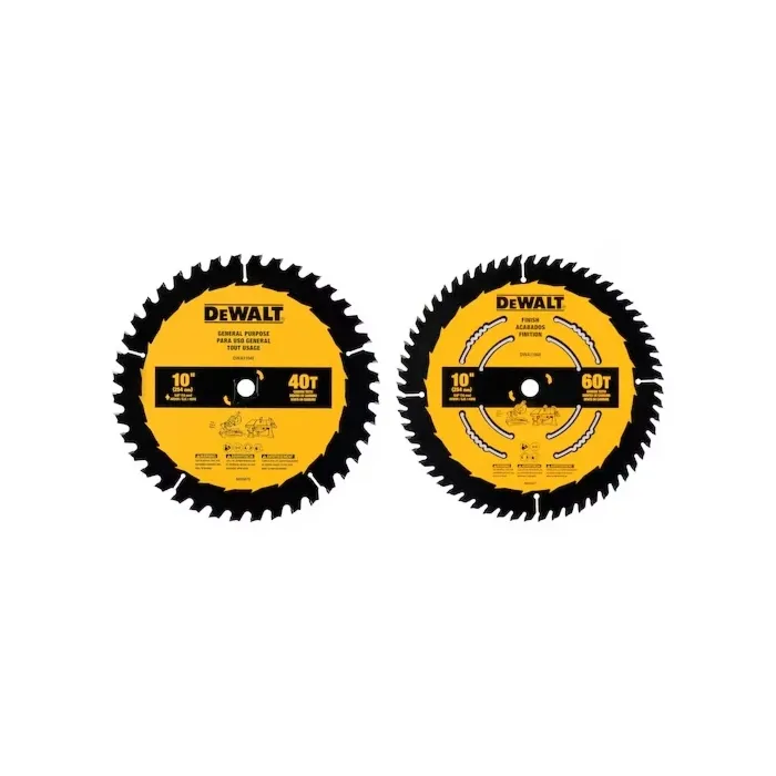 DEWALT Carbide Table Saw Blades (2pk) 10 in.