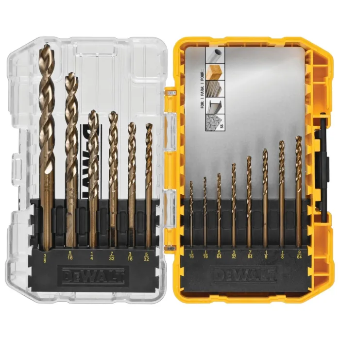 DEWALT Industrial Cobalt Alloy Steel Set w/ ToughCase+ System (14pc)