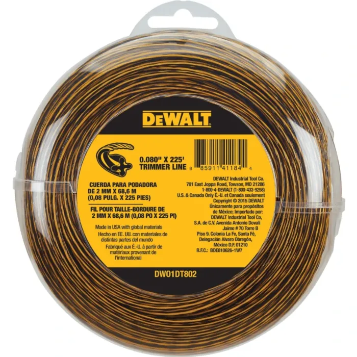 DEWALT Trimmer Line - 0.08 in. x 225 ft
