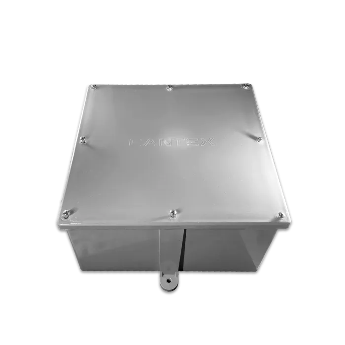CANTEX Rigid PVC 12 in 12 in Molded Junction Box