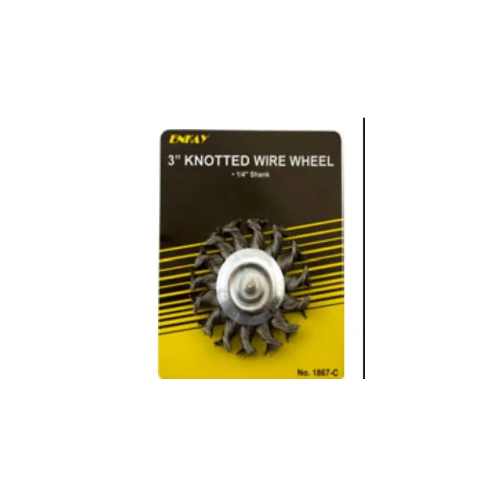 Enkay 1/4 in 3 in Knotted Wire Wheel Brush