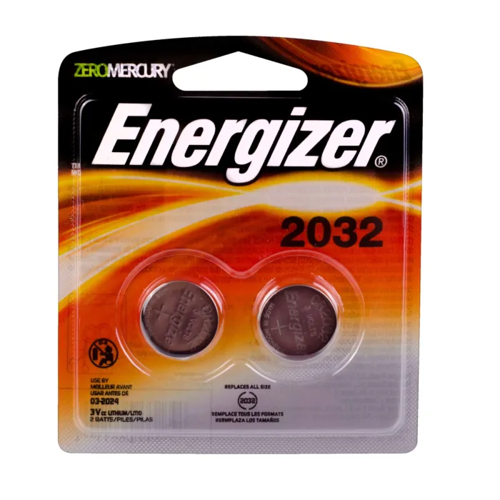 Energizer 2032 Batteries (2 Pack), 3V Lithium Coin Batteries