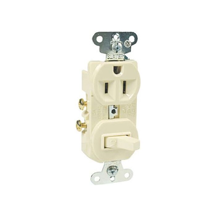 Pass & Seymour CC COMBO 1P 15A 120V SW 15A RECEPT IV