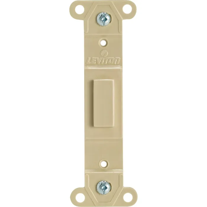 Leviton Blank Toggle Wall Plate Insert (Ivory)