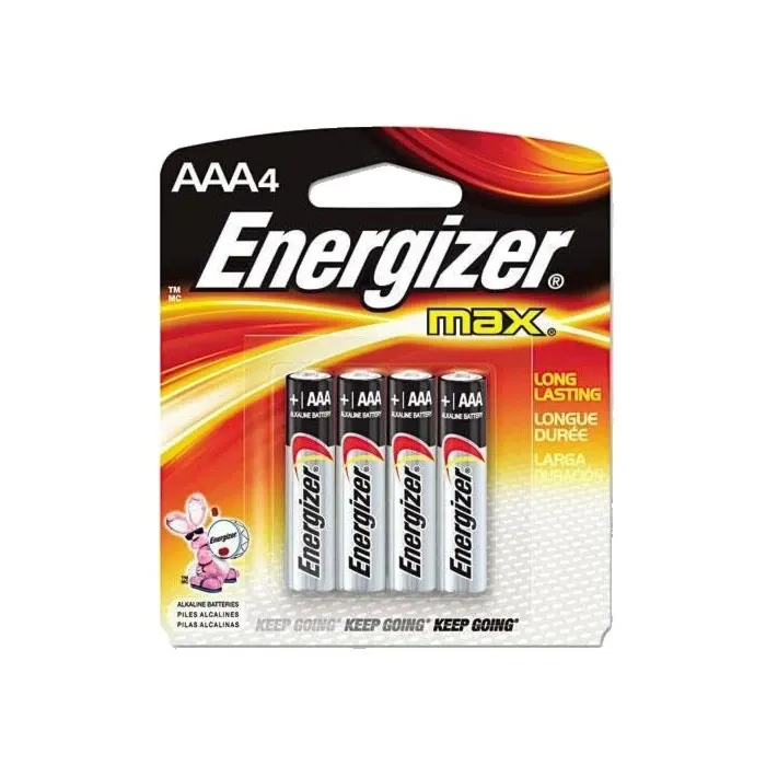 Energizer Max AAA Alkaline Battery (4 Pack)