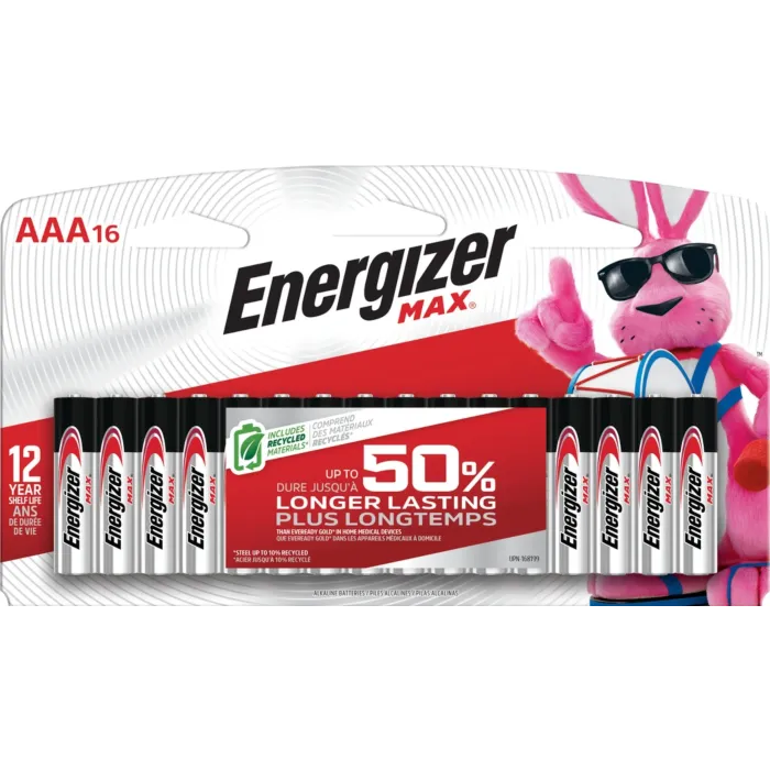 Energizer Max AAA Alkaline Battery (16pk)