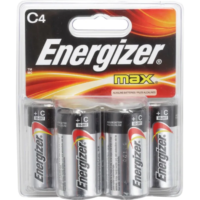 Energizer Max C Alkaline Battery (4 Pack)