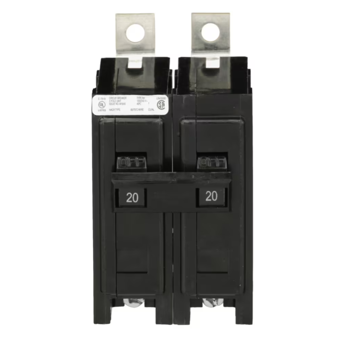 Eaton Type BAB Two Pole Thermal Magnetic Circuit Breaker - 15 A