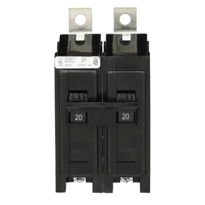 Eaton Type BAB Two Pole Thermal Magnetic Circuit Breaker - 15 A