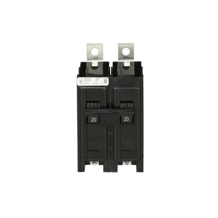 Eaton Type BAB Two Pole Thermal Magnetic Circuit Breaker - 20 A