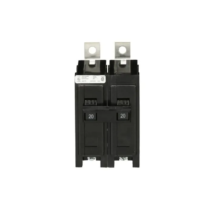 Eaton Type BAB Two Pole Thermal Magnetic Circuit Breaker - 20 A