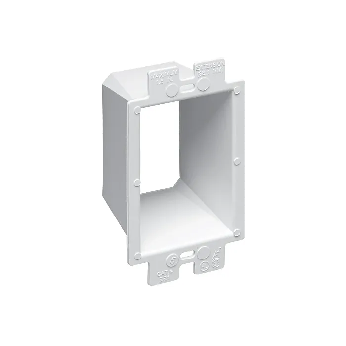 Arlington Industries 2.313 in Plastic White Electrical Box Extender