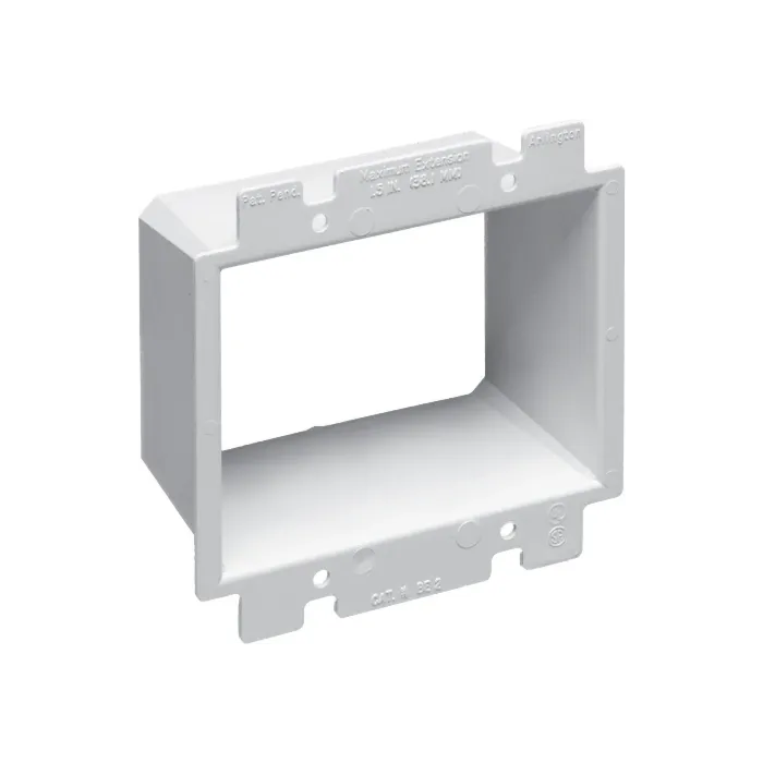 Arlington Industries 4.125 in Plastic White Electrical Box Extender