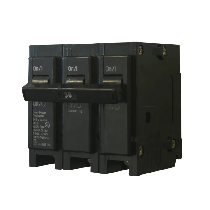 Eaton Type BR 3-Pole 1 in. Plug-On Circuit Breaker - 30 A