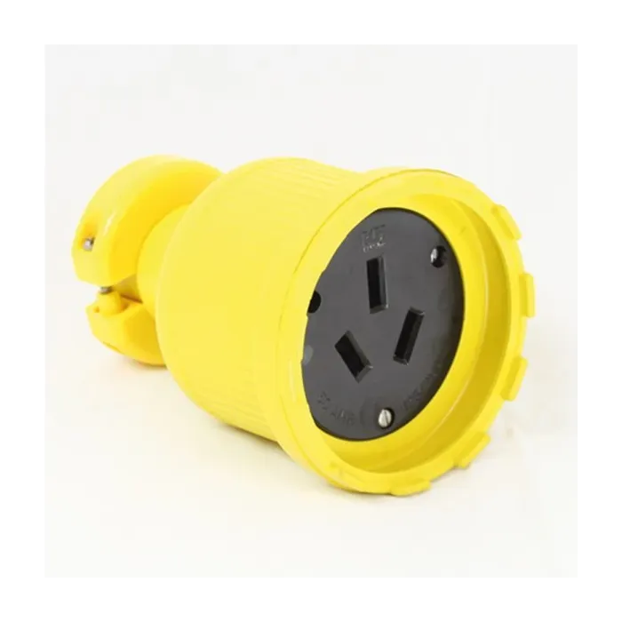 KH Industries Inc 125/250 VAC 50 A Neoprene Rubber Flip Seal Connector