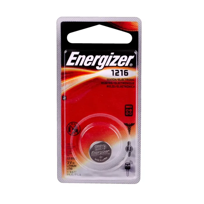 Energizer 1216 Lithium Coin Battery, 1 Pack