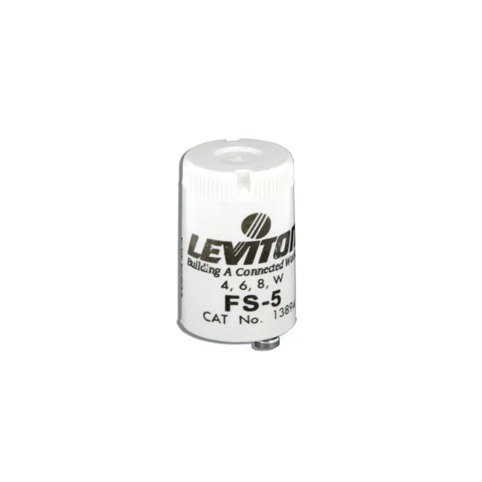 Leviton Fluorescent starter; 4, 6 and 8W; FS-5.