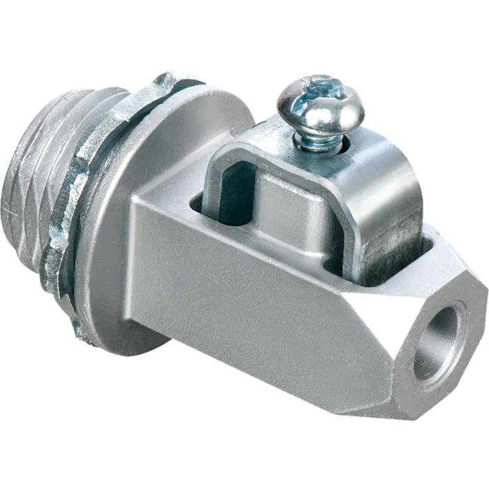 Arlington® Zinc Silver 1/2 in Knockout Grounding Connector