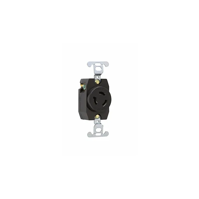 Pass & Seymour 15A NEMA L615 Single Receptacle