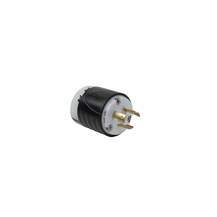 Pass & Seymour 20A NEMA Plug L620 - Black Back, White Front Body