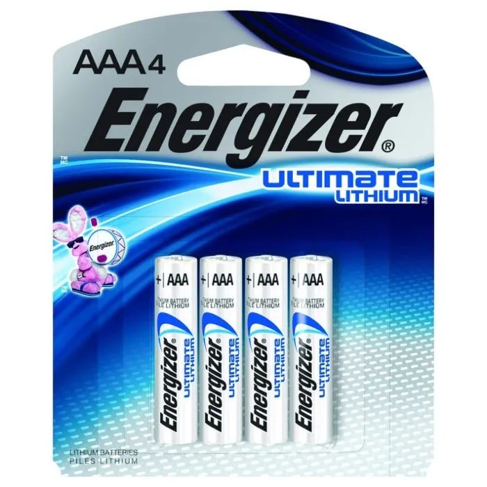Energizer Ultimate Lithium AAA Batteries (4 Pack)