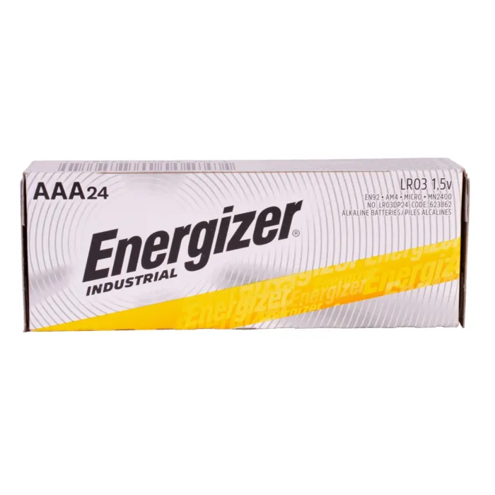 Energizer Industrial AAA Alkaline Battery, 24-Pack
