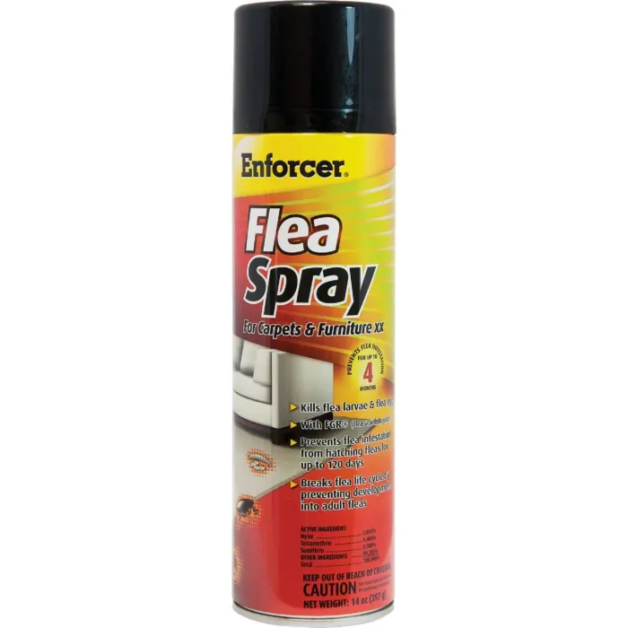 Enforcer 14 Oz. Aerosol Spray Tick & Flea Killer For Carpets And Furniture