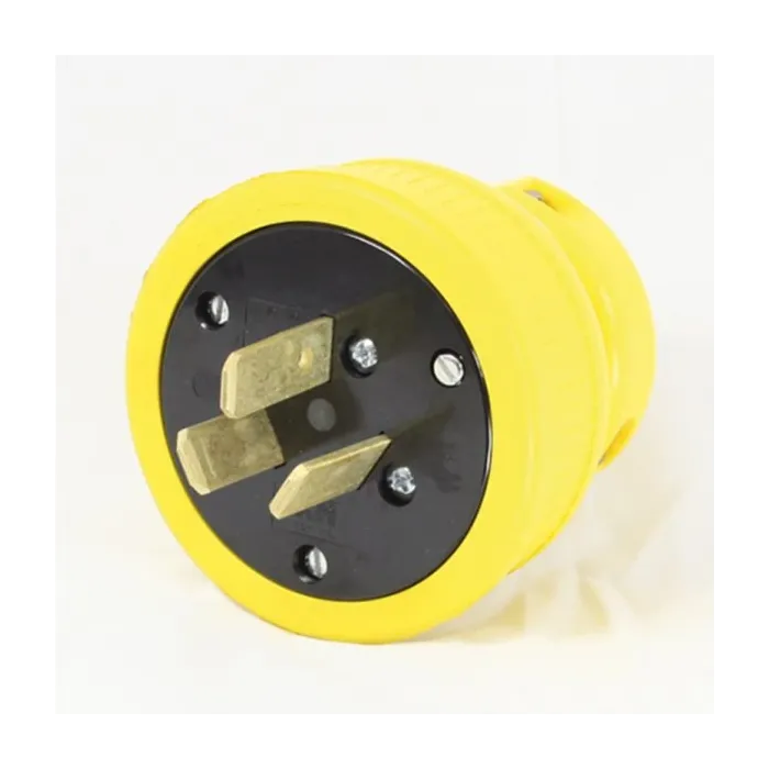 KH Industries Inc 125/250 VAC 50 A SS Straight Flip seal plug