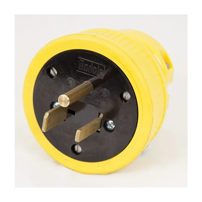 KH Industries Inc 250 VAC 50 A SS Straight Flip seal plug