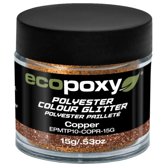 EcoPoxy 15 g Solid Copper Polyester Color Glitter