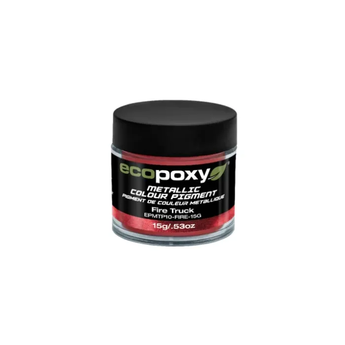 EcoPoxy Powder Metallic Color Pigment (Fire Truck) 15 g