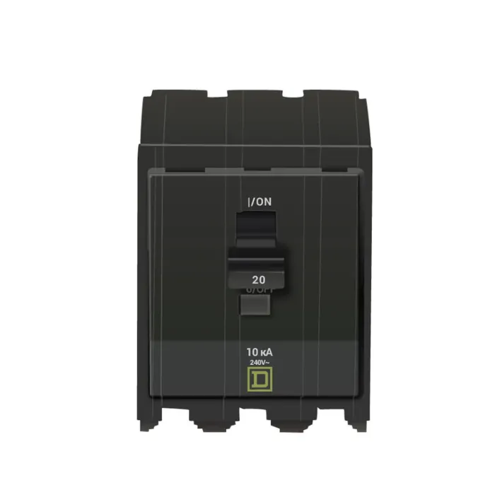 Square D QO 20 Amp 3-Pole 240V Plug-in Circuit Breaker