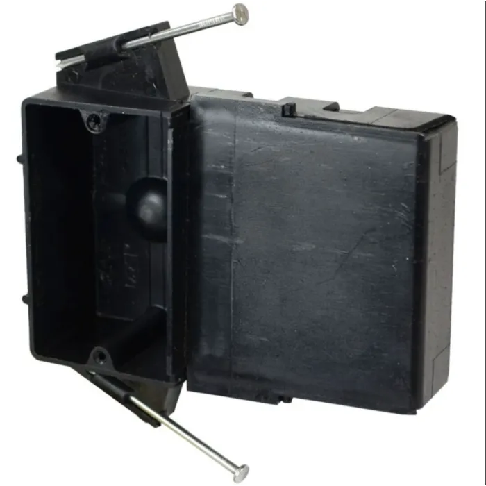 Allied Moulded Poly Nail-On New Work Outlet Box 23.5 cu in