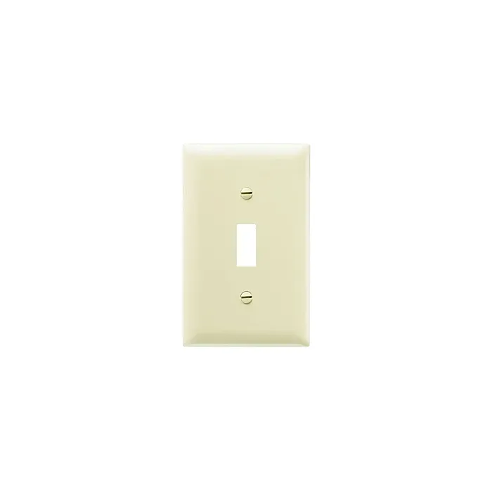 Pass & Seymour TradeMaster 1-Gang Nylon Toggle Opening Wall Plate (Ivory)
