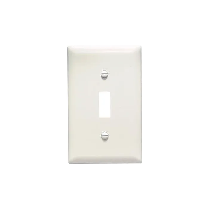 Pass & Seymour TradeMaster® 1-Gang Nylon Wall Plate, 1 Toggle Switch Opening, 10-Pack, Light Almond