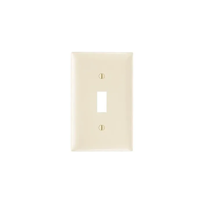 Pass & Seymour TradeMaster 1-Gang Nylon Toggle Opening Wall Plate (Light Almond)