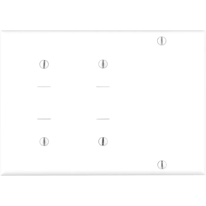 Pass & Seymour TradeMaster 3-Gang Nylon 2-Toggle/1 Decorator Opening Wall Plate (White)